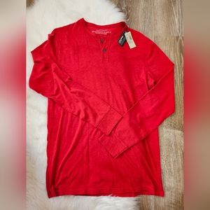 American Eagle NWT men's large tall red long sleeve vintage fit shirt